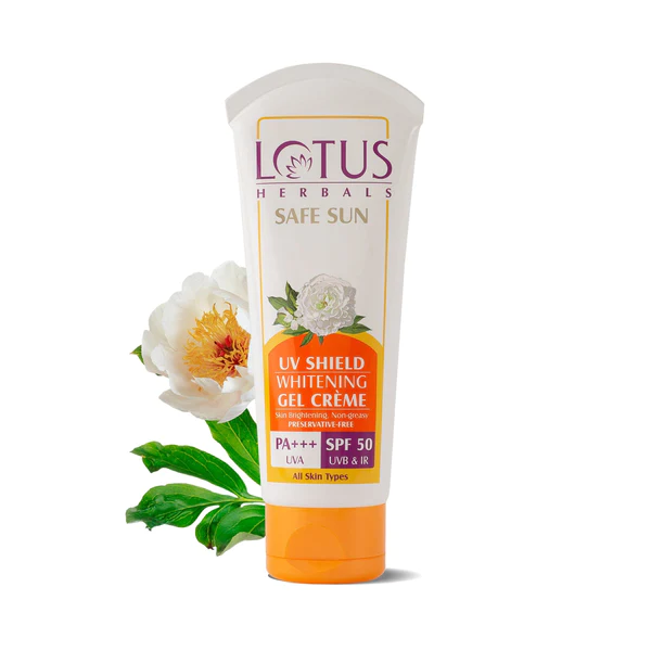 Lotus Safe Sun UV Shield Whitening Gel Cream SPF 50 PA+++ 50g