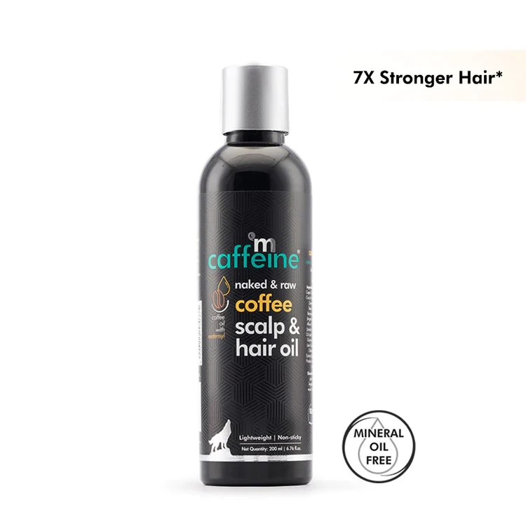 mCaffeine Coffee Scalp & Hair Oil - 200 ml | Lightweight & Non-Sticky
