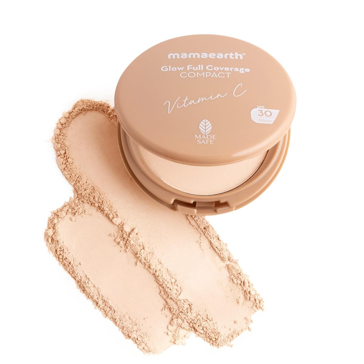 Mamaearth Glow Full Coverage Compact With SPF 30 - 9g | Pearl Glow