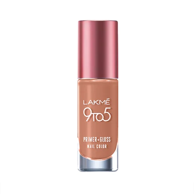 LAKMÉ 9 TO 5 PRIMER + GLOSS NAIL COLOR Staycation Nude 6ml