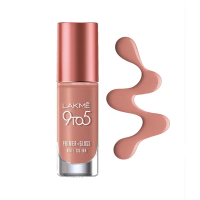 LAKMÉ 9 TO 5 PRIMER + GLOSS NAIL COLOR Nude Flush 6ml