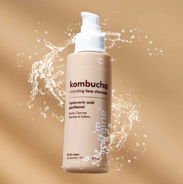 mCaffeine Kombucha Hydrating Face Cleanser with Hyaluronic Acid -100 ml