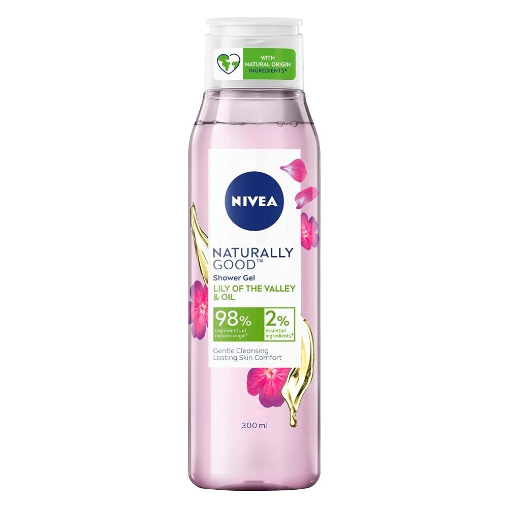 Nivea Naturally Good Shower Gel Lily of the Valley & Oil 300ml
