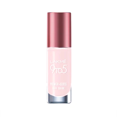LAKMÉ 9 TO 5 PRIMER + GLOSS NAIL COLOR Blush Pink 6ml