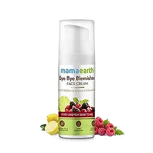 Mamaearth Bye Bye Blemishes Face Cream for Reducing Pigmentation and Blemishes with Mulberry Extract and Vitamin C -30ml