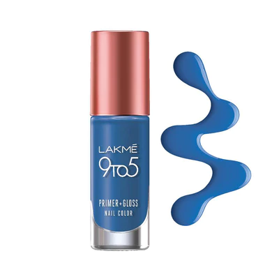 LAKMÉ 9 TO 5 PRIMER + GLOSS NAIL COLOR Indigo Ink 6ml