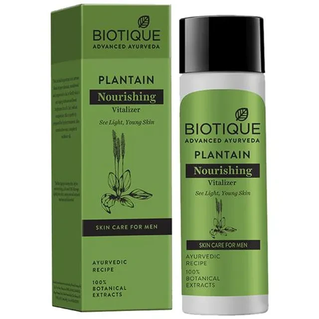 BIOTIQUE Nourishing Vitalizer - Plantain, For Men, 120 ml