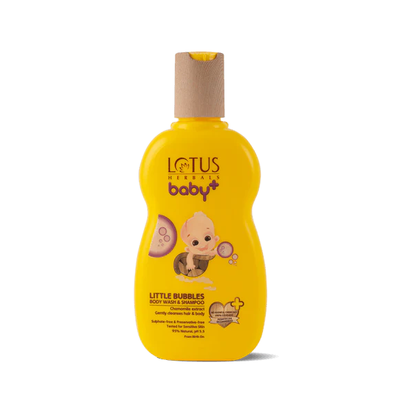 Lotus Herbals BABY LITTLE Bubbles Body Wash & Shampoo 200ml