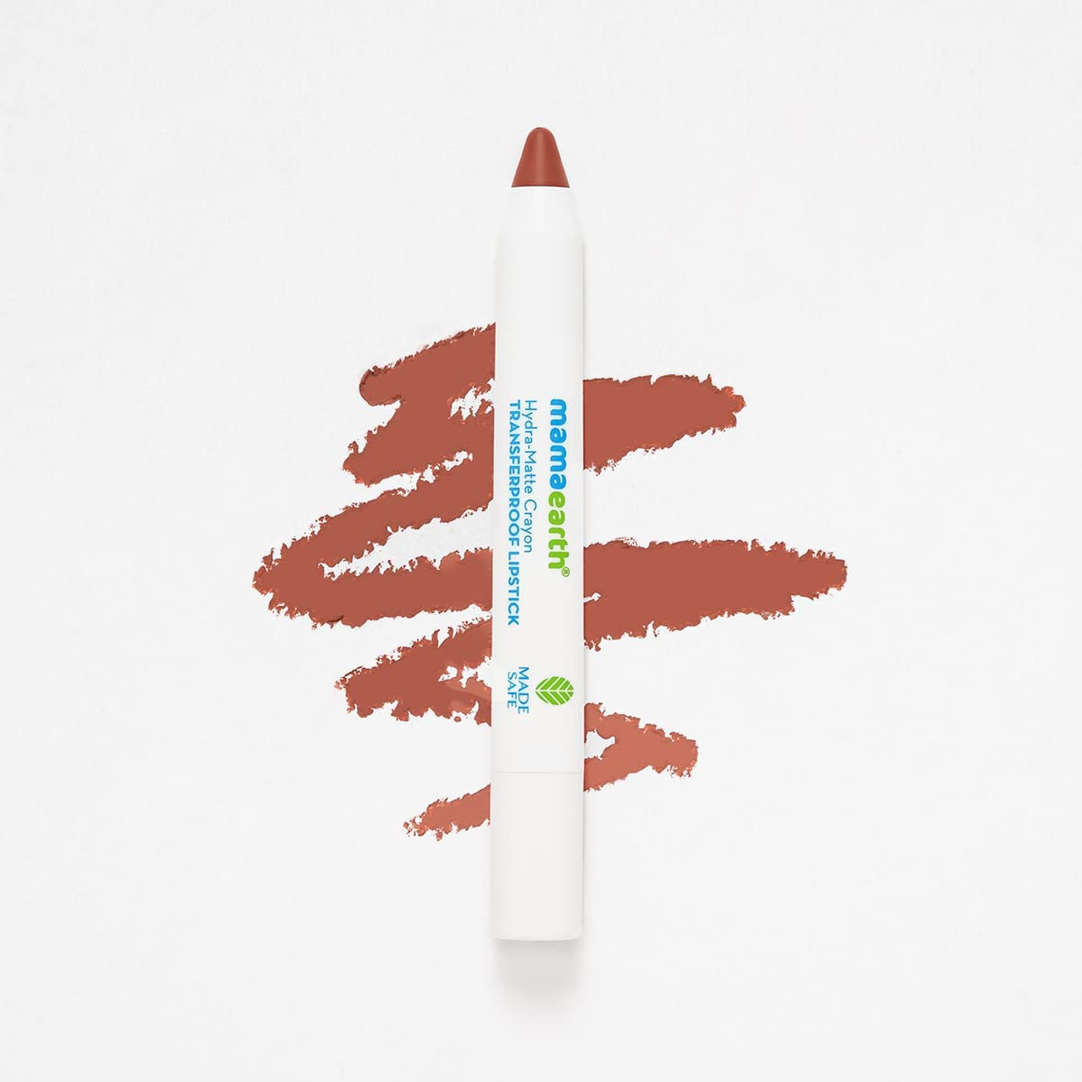 Mamaearth Hydra-Matte Crayon Transferproof Lipstick - 2.4 g - Cappuccino Brown