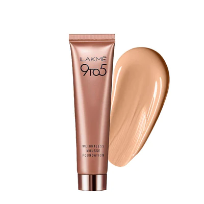 LAKMÉ 9TO5 WEIGHTLESS MOUSSE FOUNDATION Natural Sand 29g