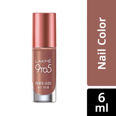 LAKMÉ 9 TO 5 PRIMER + GLOSS NAIL COLOR Simply Nude 6ml