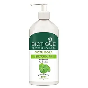 BIOTIQUE Gotu Kola Smooth Skin Body Lotion - For Dry Skin, 300 ml
