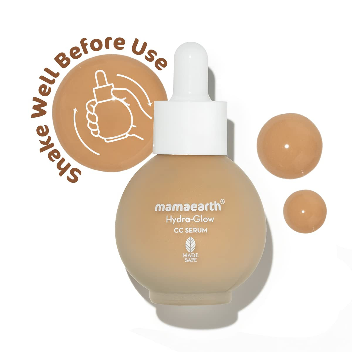 Mamaearth Hydra-Glow CC Serum with Vitamin C & Hyaluronic Acid - Honey - 30 ml Hydrates Skin | Natural Coverage| SPF 30