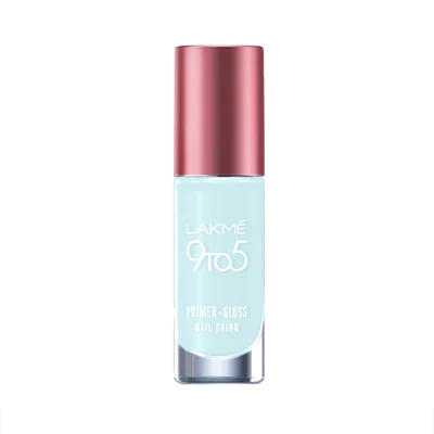 LAKMÉ 9 TO 5 PRIMER + GLOSS NAIL COLOR Sky Blue 6ml
