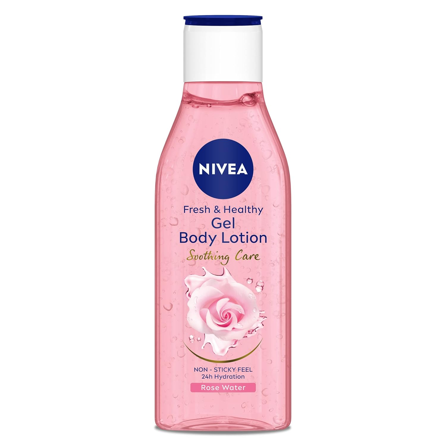 Nivea Fresh & Healthy Gel Body Lotion Soothing Care Rose Water 200ml