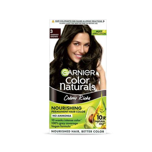 Garnier Color Naturals Shade 3 Darkest Brown 70ML+60GM