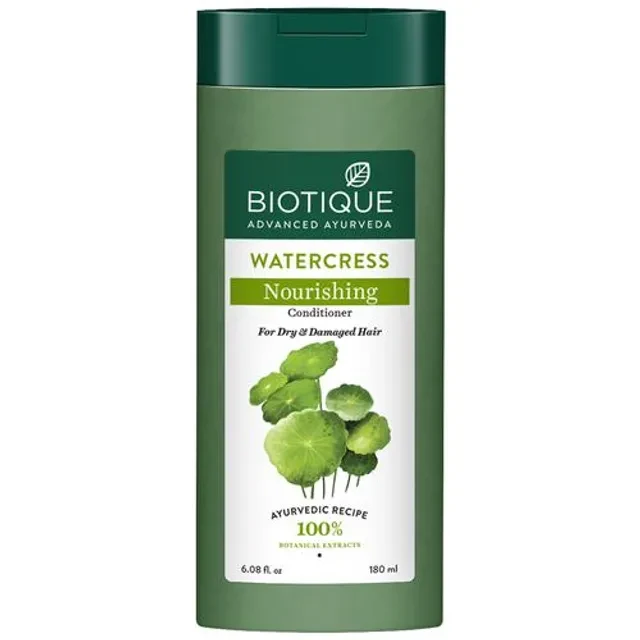 BIOTIQUE Watercress Nourishing Conditioner - For Dry & Damaged Hair, 180 ml