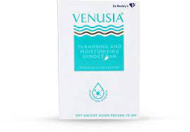 Venusia Cleansing & Moisturising Bathing Bar with Shea & Aloe Butter | Promotes Hydrated & Supple Skin 75g
