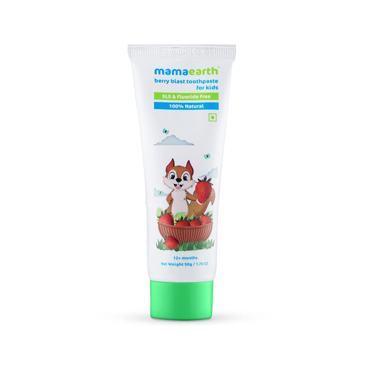Mamaeath 100% Natural Berry Blast Toothpaste for Kids, 50g